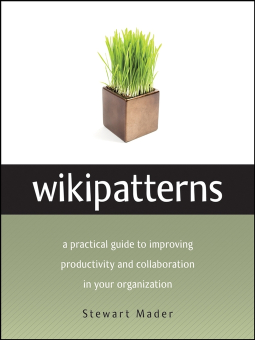 Cover image for Wikipatterns